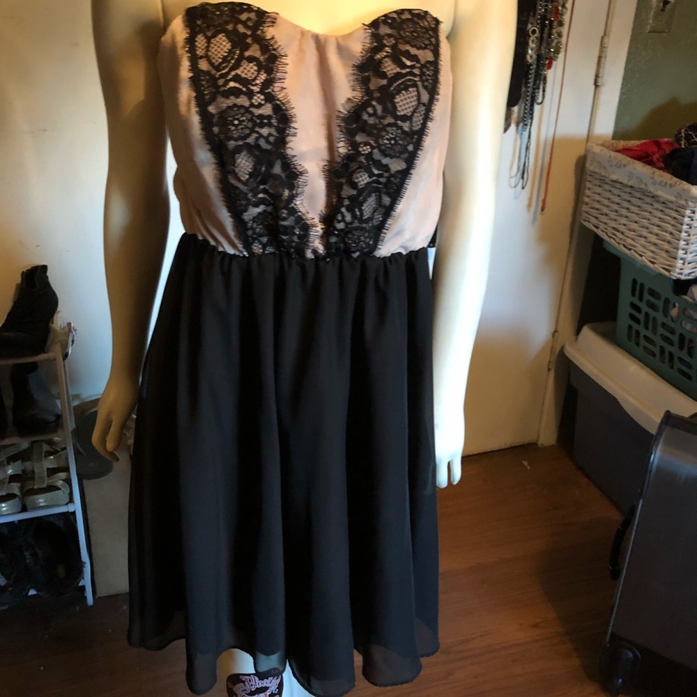 Charlottes Russe mini flair sheer dress